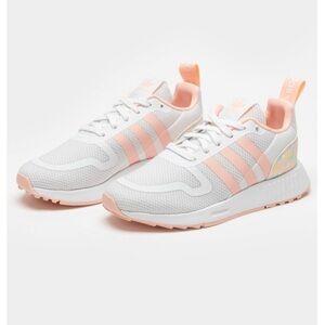 NWT Adidas Multix Juniors Sneakers White Coral 6.5